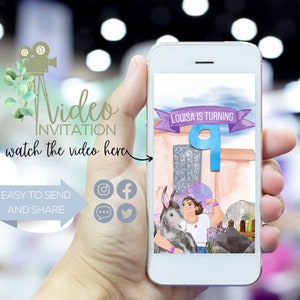 Encanto Animated Invitation, Luisa Birthday Digital Video Invite, Encanto Evite, Music Included