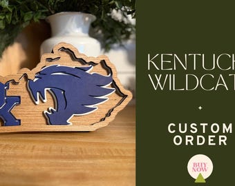 Custom Order: Kentucky Wildcats Wood Decor