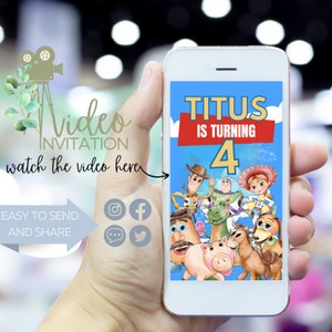 Toy Story Birthday Video Invitation: Woody, Buzz & Friends (Digital)