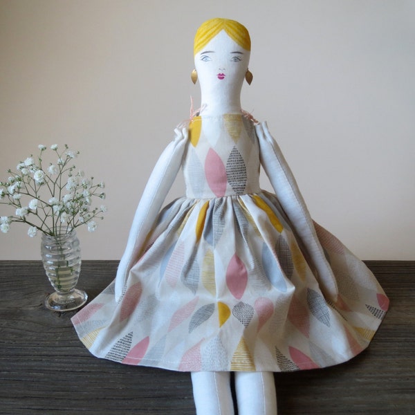 Bohemian Ballerina - Cloth Doll - Heirloom Art Doll