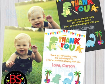 Dinosaur Party Thank You Card