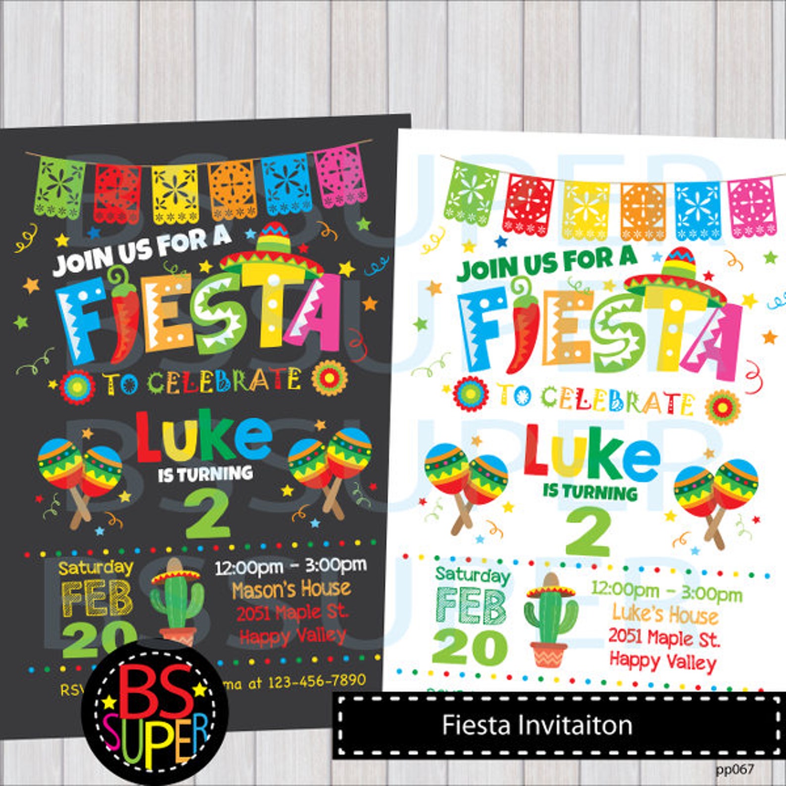 Fiesta Invitation Fiesta Birthday Invitation Fiesta Party Etsy