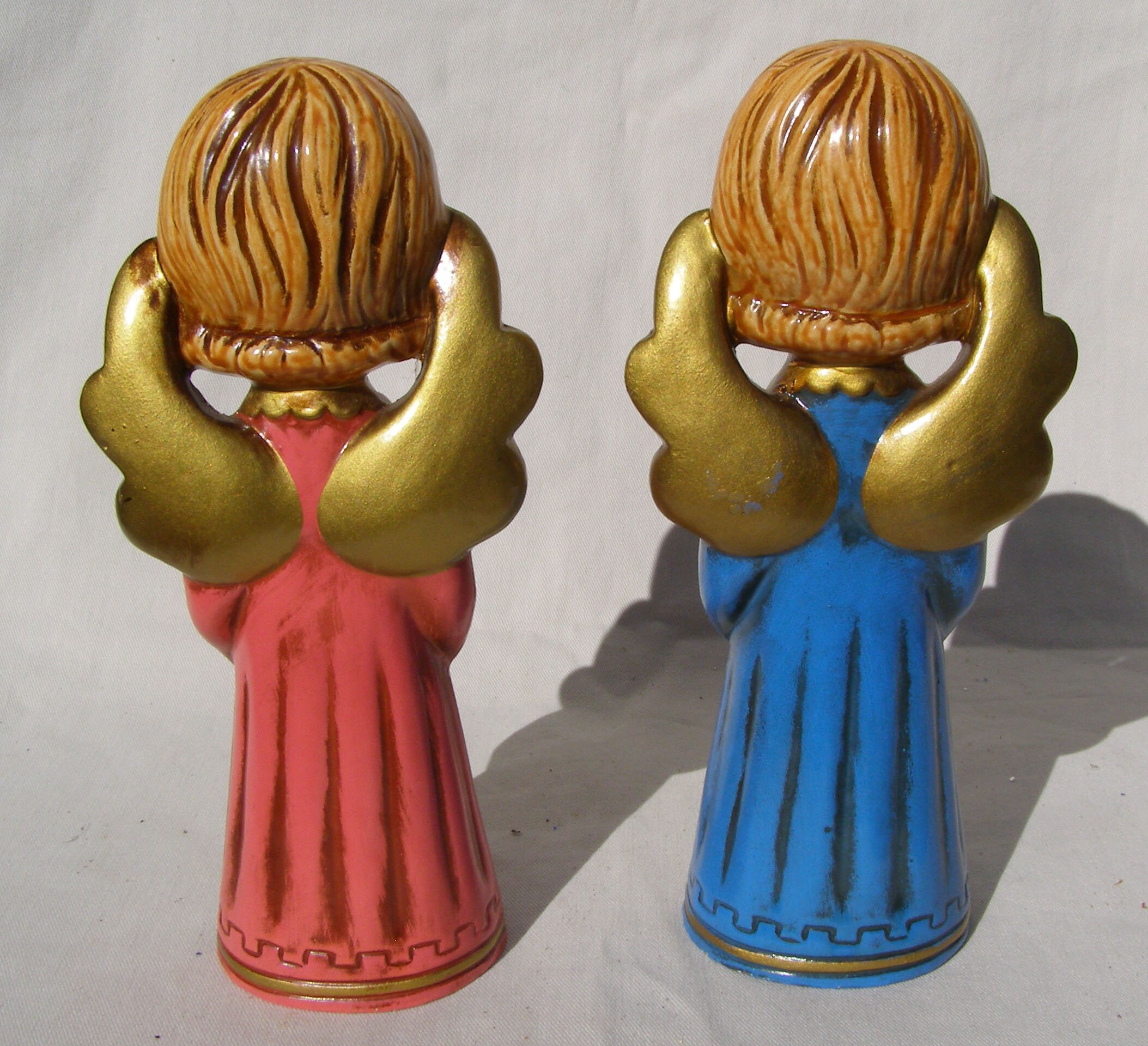 3 Vintage Jeweled Paper Mache Christmas Angels Etsy