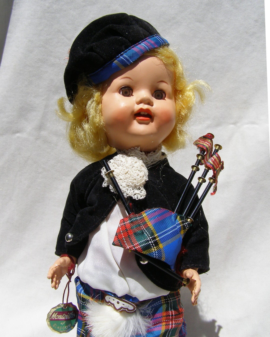 Vintage RODDY Scottish Bagpipe Player Doll Etsy
