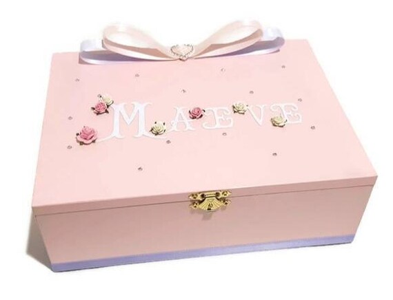 baby milestone keepsake storage box