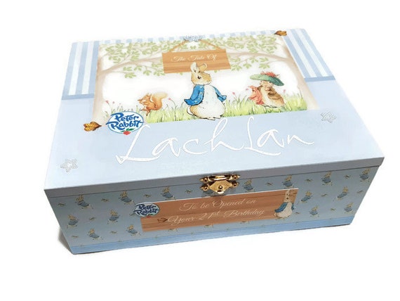 baby milestone keepsake storage box