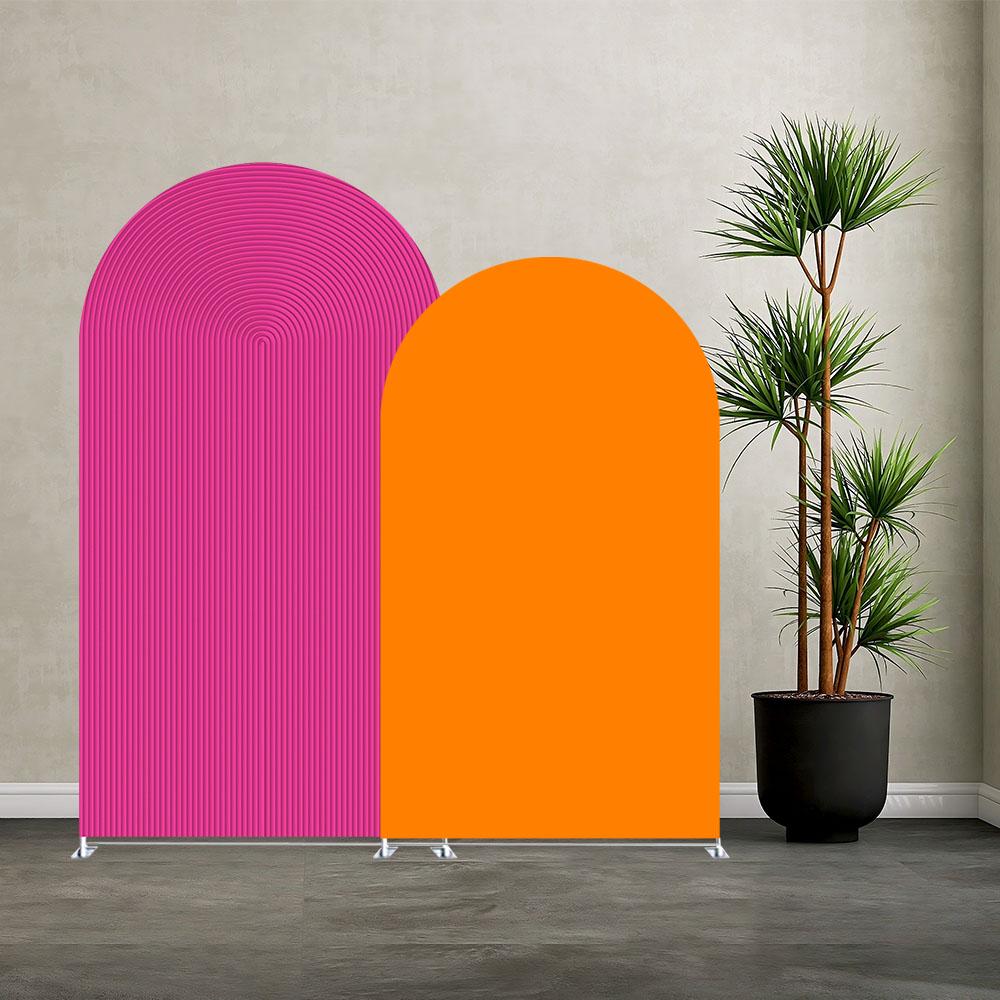Pink Ripple Backdrop Arch Hot Pink Ripples Arch Backdrop Cover: Tropical Wedding Party Bridal ...