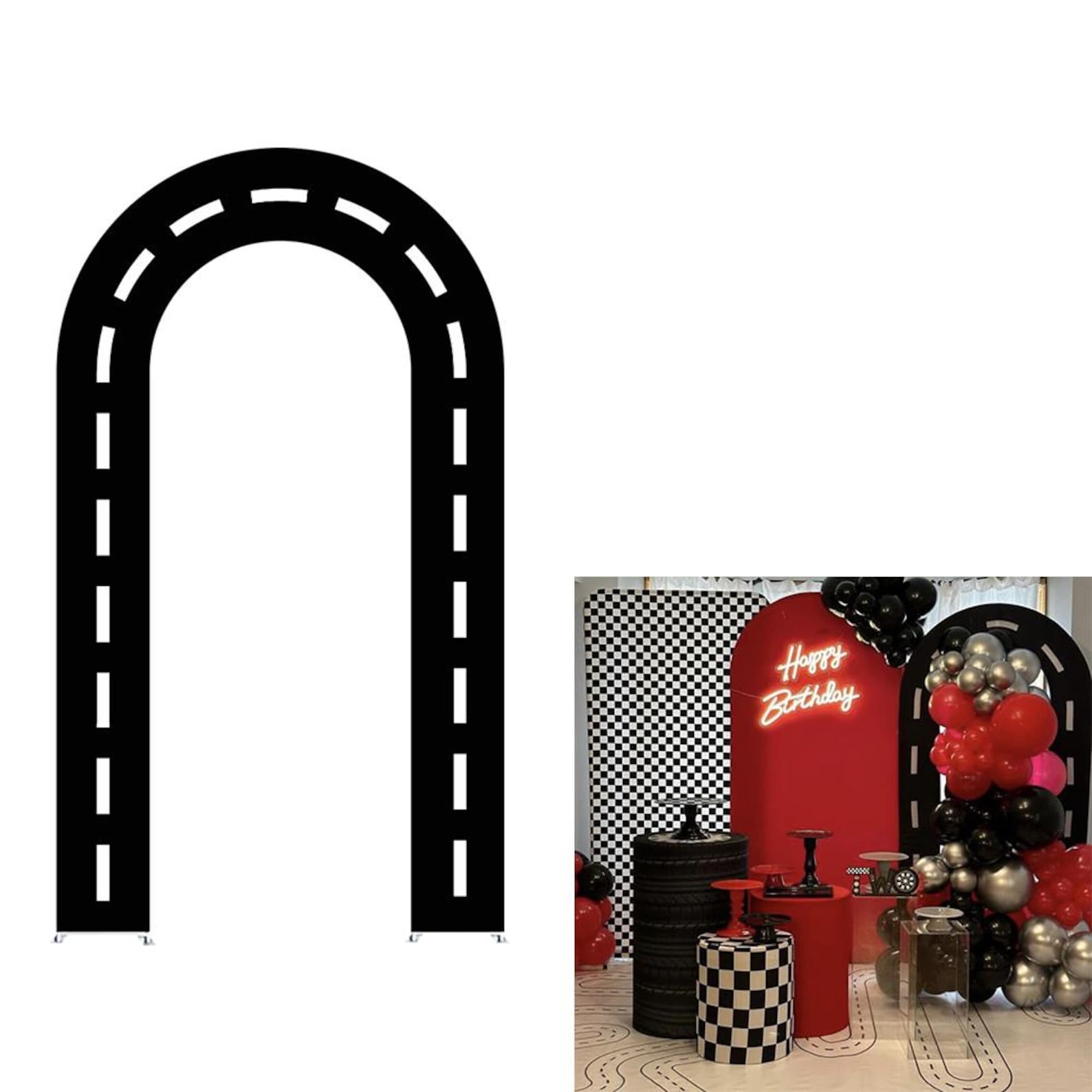 Fast ONE Racing Car Arch Backdrop Cover: Baby Shower Birthday Party - Etsy