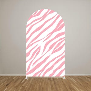 Zebra Arch Leopard Zebra Arch Backdrop Cover: Jungle Safari, Pink Fiesta Party - Etsy