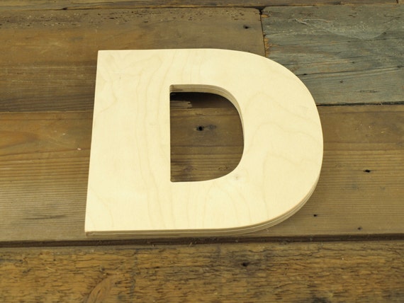 Unfinished 10 Inch Decorative Wooden Letter Etsy