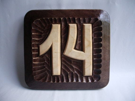 Custom House Numbers, Address Plaque, Outdoor Plaques, Home Sign, Woodworking, Woodcraft, Wood Art