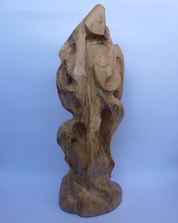 Wooden Sculpture Wood Art Woodcraft Woodworking Home Decor Etsy