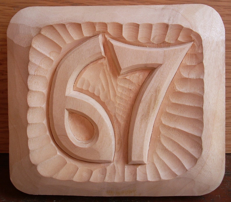 Wood Art Custom House Numbers Address Plaque Woodworking Home Sign Woodcraft Outdoor Plaques