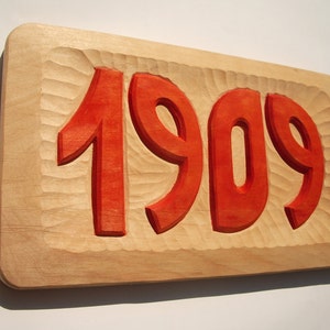 Wood Art Custom House Numbers Address Plaque Woodworking Home Sign Woodcraft Outdoor Plaques