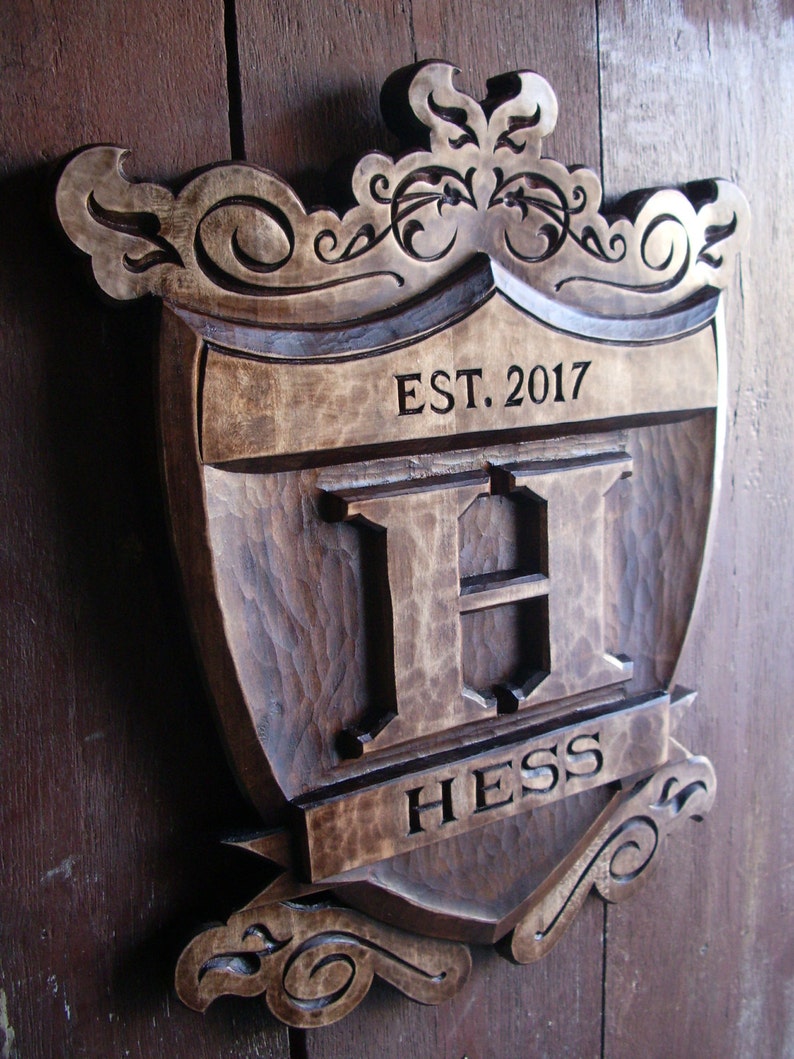 Coat of Arms Custom Family Crest Personalized Wedding Gift Etsy