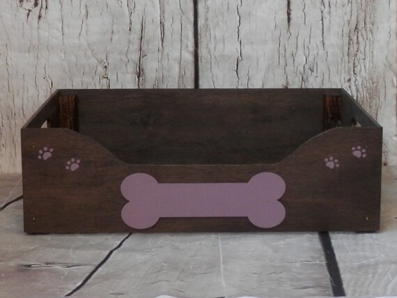 dark wood toy box