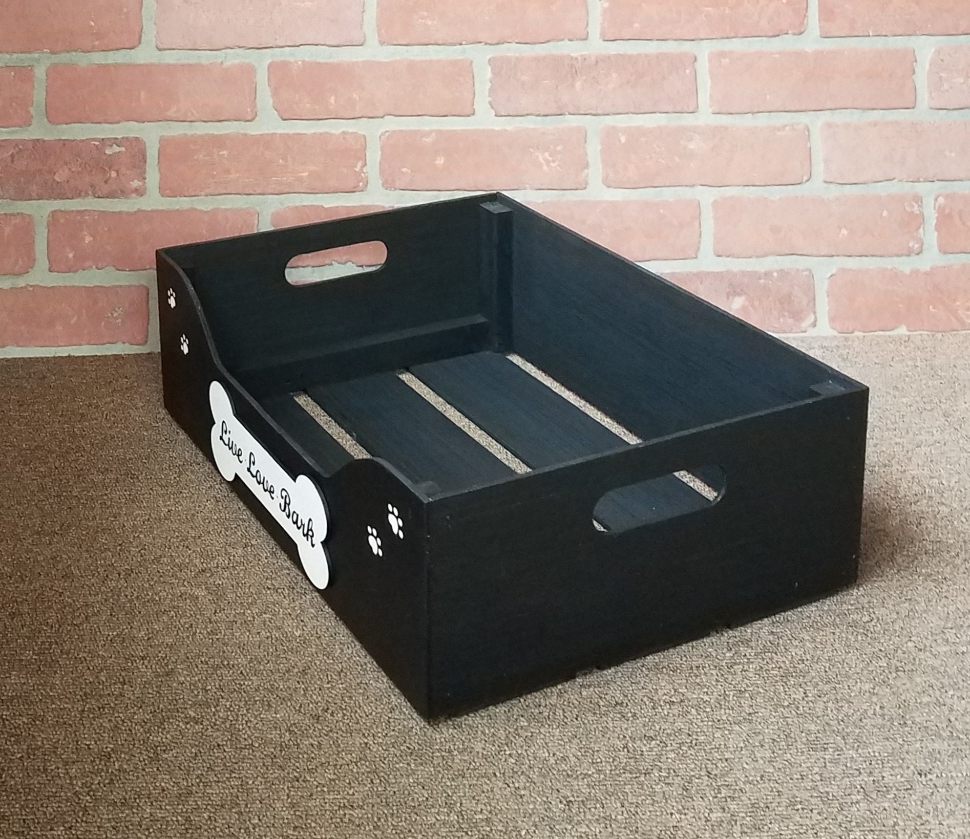 Personalized Dog Toy Box Dog Toy Box Toy Basket Short Toy Etsy