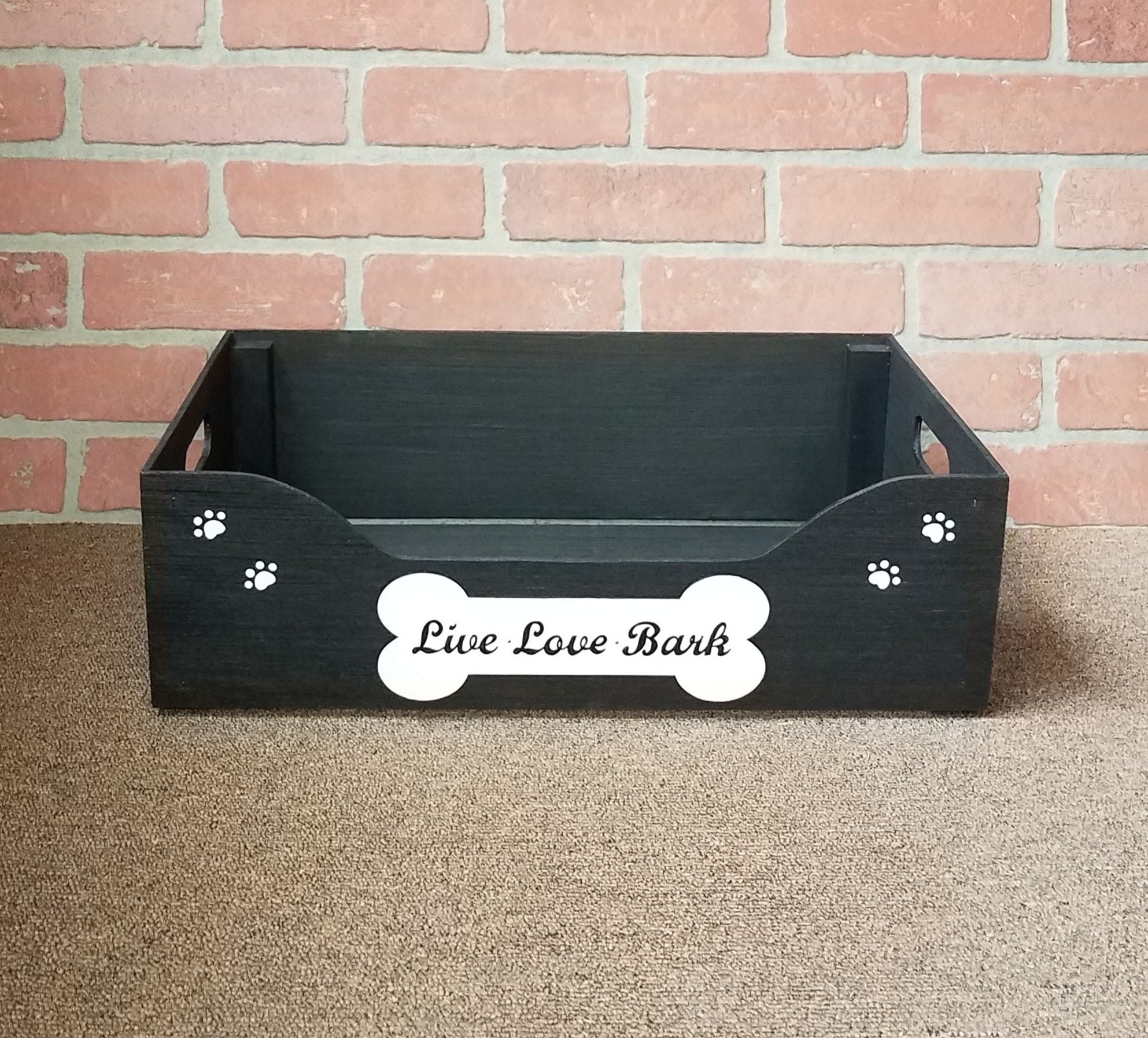 Personalized Dog Toy Box Dog Toy Box Toy Basket Short Toy Etsy