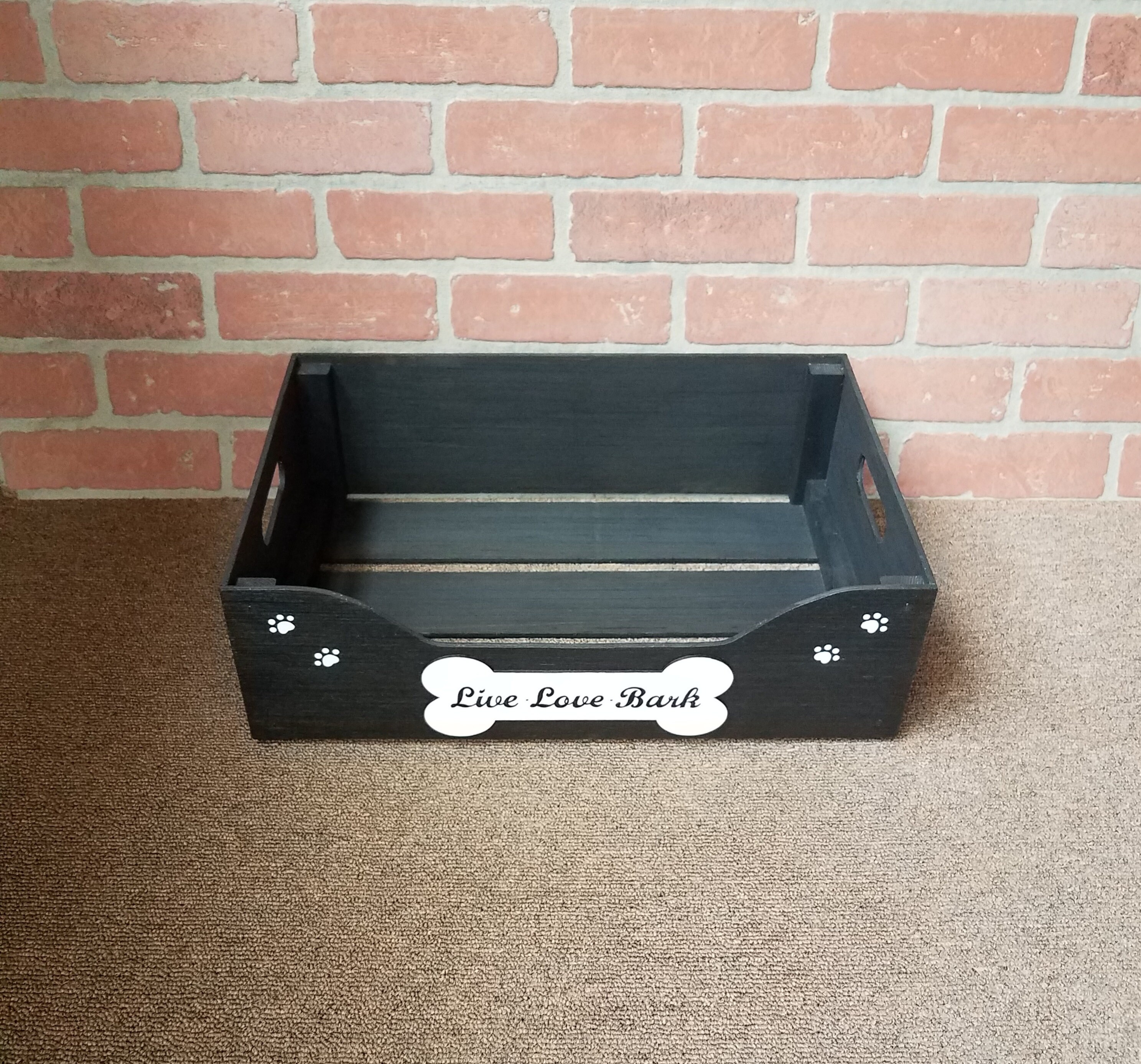 Personalized Dog Toy Box Dog Toy Box Toy Basket Short Toy Etsy