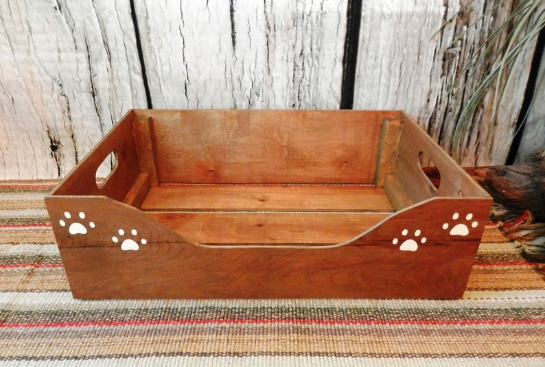 Dog Toy Box Cat Toy Box Paw Prints Only This Item Not Etsy