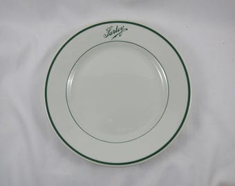 1930's FARLEY Restaurant New Brunswick New Jersey 9" DINNER PLATE Mayer China