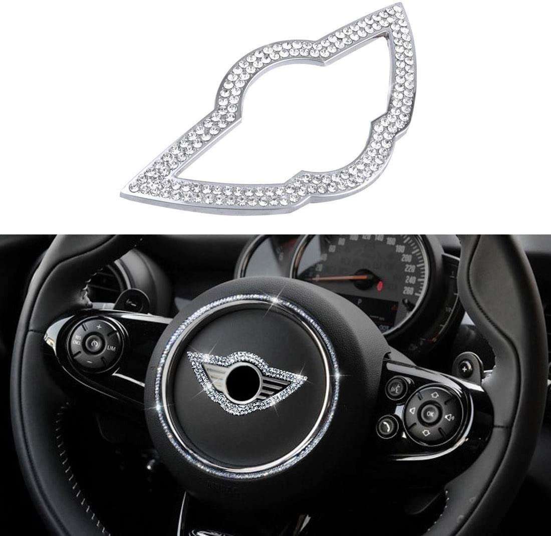 New Car Steering Wheel Diamond Rhinestone Emblem Badge Sticker Etsy