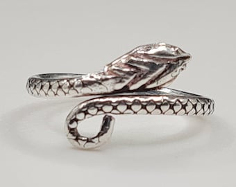 Vintage Snake Ring, Serpent Ring Set, Sterling Zilveren Ring voor dochter, Evil Eye Ring Mannen, Open Snake Ring, Spiraal Snake Ring, Dainty Warp