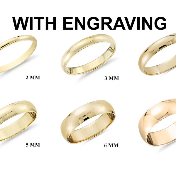 Gold Wedding Band - Etsy