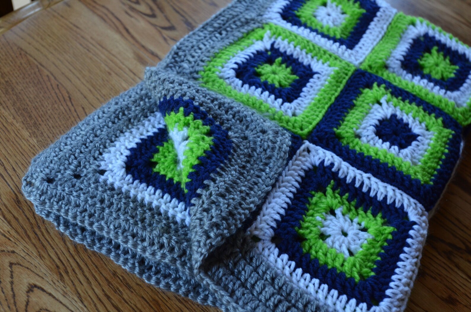 Baby Blanket Crochet Granny Square Stroller Car Seat Blanket Etsy