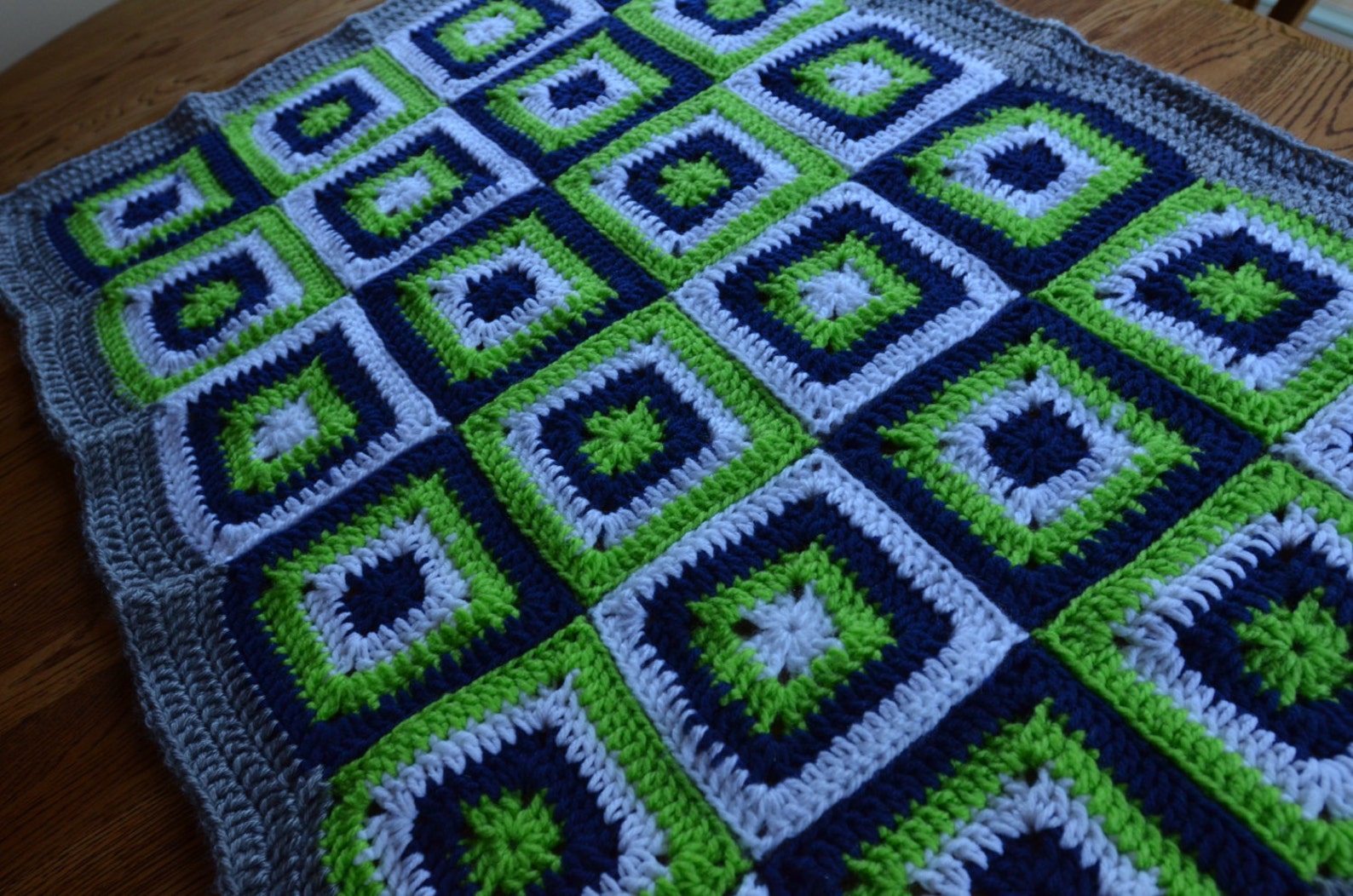 Baby Blanket Crochet Granny Square Stroller Car Seat Blanket Etsy
