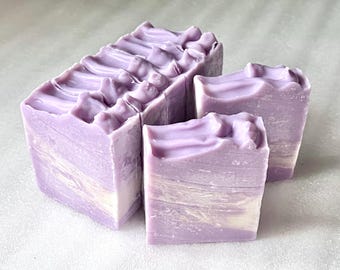 Handcrafted Goat Milk Soap: Lavender Scent, Artisan Cold Process| Party Favors| Stocking Stuffers