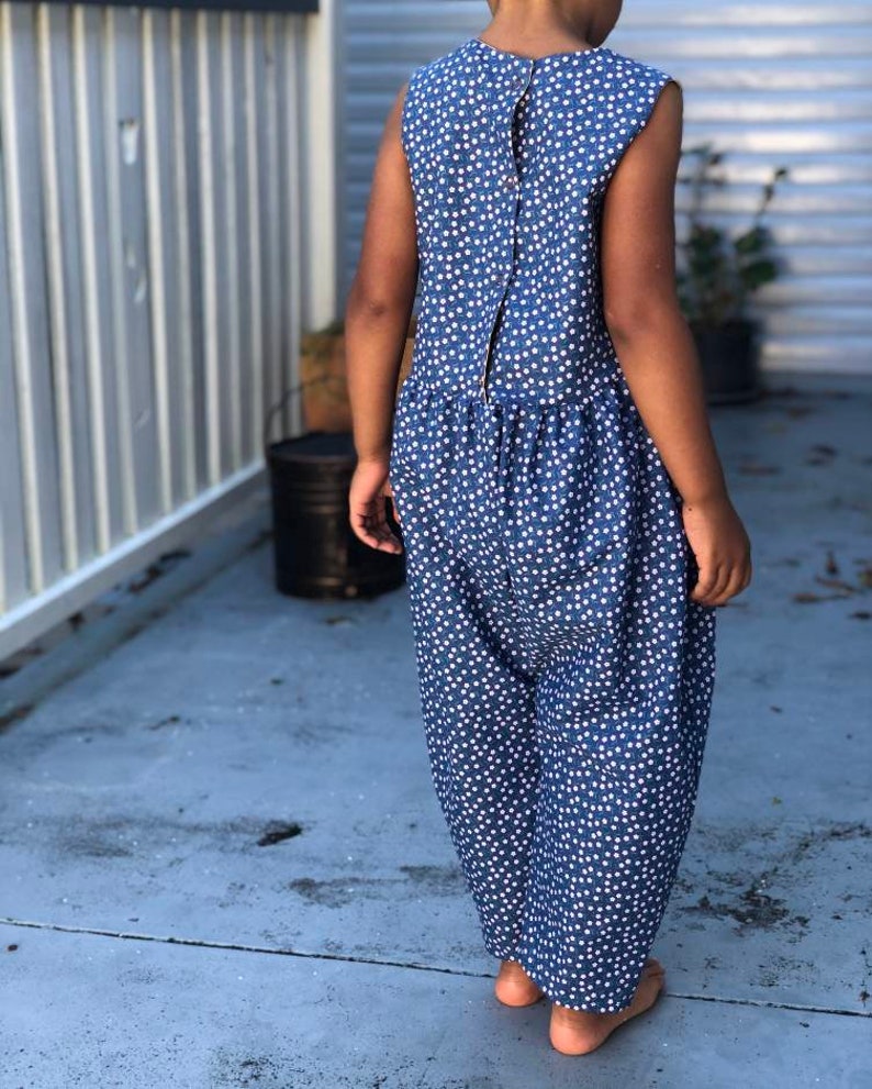 Harem Romper PDF Sewing Pattern Baby Romper Sewing Pattern Etsy Australia