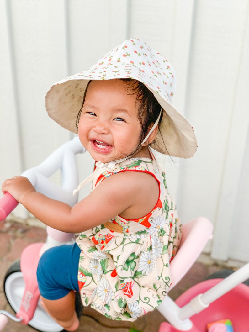 Sunhat PDF Sewing Pattern, Kids Adults Wide Brim Hat Pattern, Floppy Hat Pattern, Sun Bonnet Pattern, Bucket Hat Pattern image 9