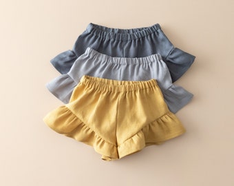 Ruffle Shorts PDF Sewing Pattern, Baby and Child, Girl's shorts sewing pattern, baby shorts sewing pattern, kids shorts sewing pattern