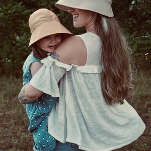 Sunhat PDF Sewing Pattern, Kids Adults Wide Brim Hat Pattern, Floppy Hat Pattern, Sun Bonnet Pattern, Bucket Hat Pattern image 3