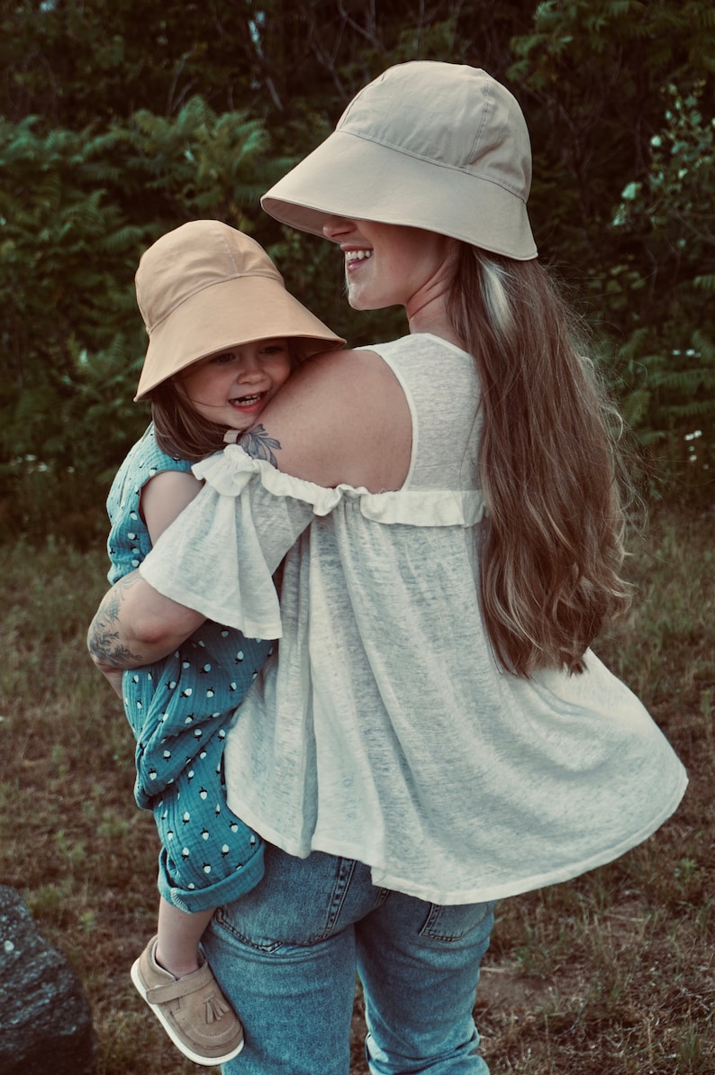 Sunhat PDF Sewing Pattern, Kids Adults Wide Brim Hat Pattern, Floppy Hat Pattern, Sun Bonnet Pattern, Bucket Hat Pattern image 3