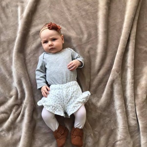 Ruffle Shorts PDF Sewing Pattern, Baby and Child, Girl's shorts sewing pattern, baby shorts sewing pattern, kids shorts sewing pattern image 9
