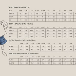 Ruffle Shorts PDF Sewing Pattern, Baby and Child, Girl's shorts sewing pattern, baby shorts sewing pattern, kids shorts sewing pattern image 10