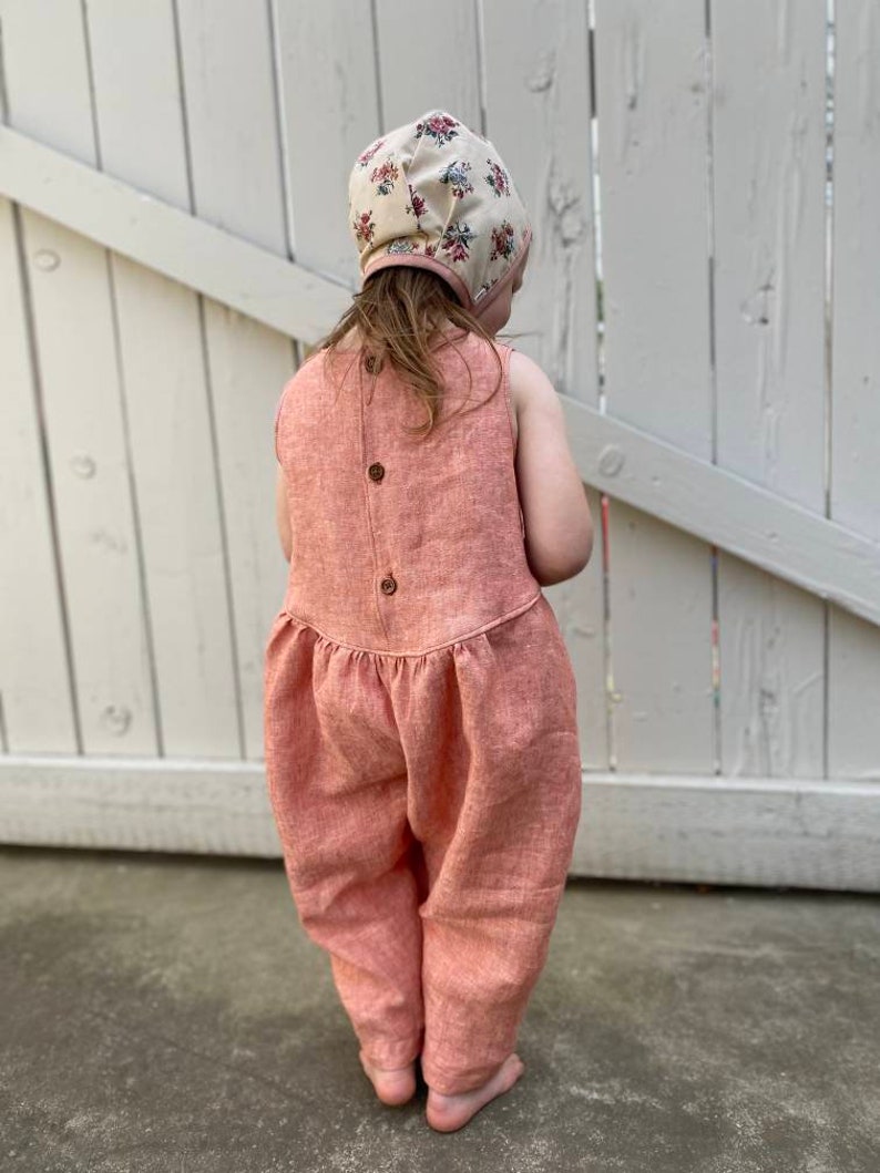 Harem Romper PDF Sewing Pattern, Baby Romper Sewing Pattern, Woven Romper Pattern, Billow Romper, Jumpsuit Pattern, Dungaree Pattern image 5