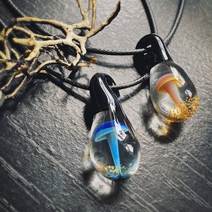 Mushroom glass pendant discount