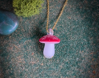 Mini Mushroom Necklace