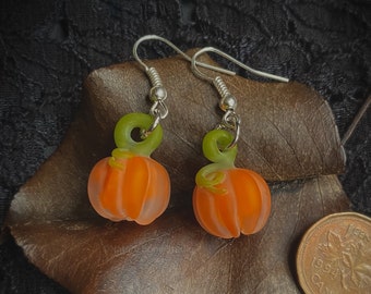 Tiny Pumpkin Earrings