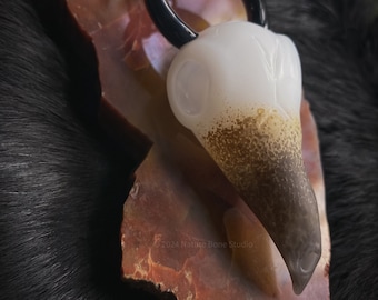 Functional Bird Skull Pendant