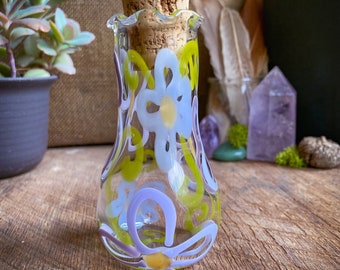 Floral Design Potion Bottle