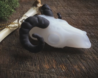 Handmade Glass Animal Skull Pendants