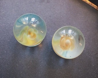 Misty Sunrise- 12mm glass plugs