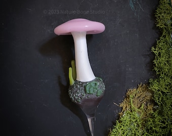 Pink Fairy Garden/ Terrarium Mushroom