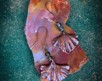 Ginkgo Leaf Earrings