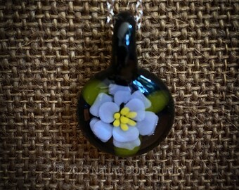 Dark Floral Pendant