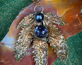 Real Hemp Leaf Pendant